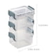 thumbnail image 4 of 6 cajas de almacenamiento de escritorio transparentes para organizar joyas, apilables, con hebillas de colores aleatorios., 4 of 5