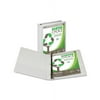 Earth's Choice Biobased D-Ring View Binder 3 Rings, 1" Capacity, 11 x 8.5, White