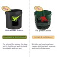 thumbnail image 3 of Paquete de 3 bolsas de cultivo de patatas, 7 galones de aireación, tela impermeable, maceta de patatas dulces, ventana de cosecha, caja de cultivo de maní vegetal, maceta para vivero G, 3 of 5