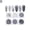 E, variante sur Poudre pour Art des Ongles Pailletée Scintillante Chrome Poudre Sablonneuse Trempage Mani Flocons Paillettes