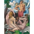 thumbnail image 3 of de La Fresnaye, Roger 12x14 Black Modern Framed Museum Art Print Titled - The Bathers, 3 of 5