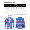 thumbnail image 2 of Men's Christmas Blazer Jacket Xmas Funny Ugly Casual One Button Holiday Suit, Snowflake Blue, 2XL, 2 of 8
