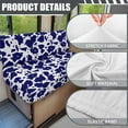 thumbnail image 6 of XYZCANDO Blue Cow Print RV Dinette Cushion Covers Stretchable Sofa Covers Washable Couch Cover 2 Cushion Sofa Soft Furniture Covers for Sofa and Loveseat 2 Seat Couch Cover Camper Essentials, 6 of 7