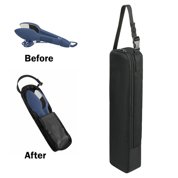 Bolsa de Vapor Portátil Estuche para Almacenar Plancha de Vapor y Organizador para Rizadores con Correa Material Oxford Duradero Adecuada para Estilistas Viajeros Hogar Tamaño10cmx7cmx42cm