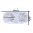 thumbnail image 6 of Love for Cat Paw Light Bulb Silicone Mold Keychain BPA-Free for Epoxy Resin Deco, 6 of 20