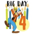 thumbnail image 2 of Boy's Mickey & Friends Goofy 4th Big Day Graphic Tee White Small, 2 of 4