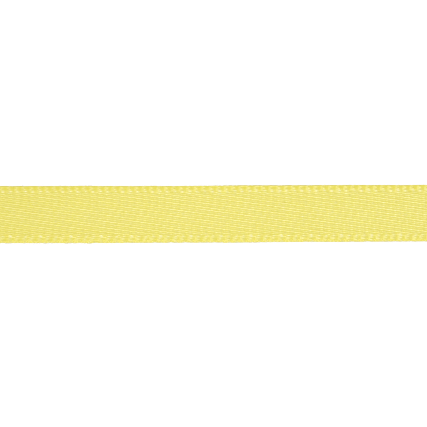 Celebrate It 1/4" x 10yd. Bright Yellow Satin Ribbon - Non-Wired with Woven Edge, Polyester - Ideal for Gift Wrapping, Baskets & DIY Crafts, 24 Pack