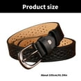 thumbnail image 5 of Vintage Leather Waist Belt Hollows Flower Pattern Waistband Women Fashion Belt for Parties and Travel, 5 of 21