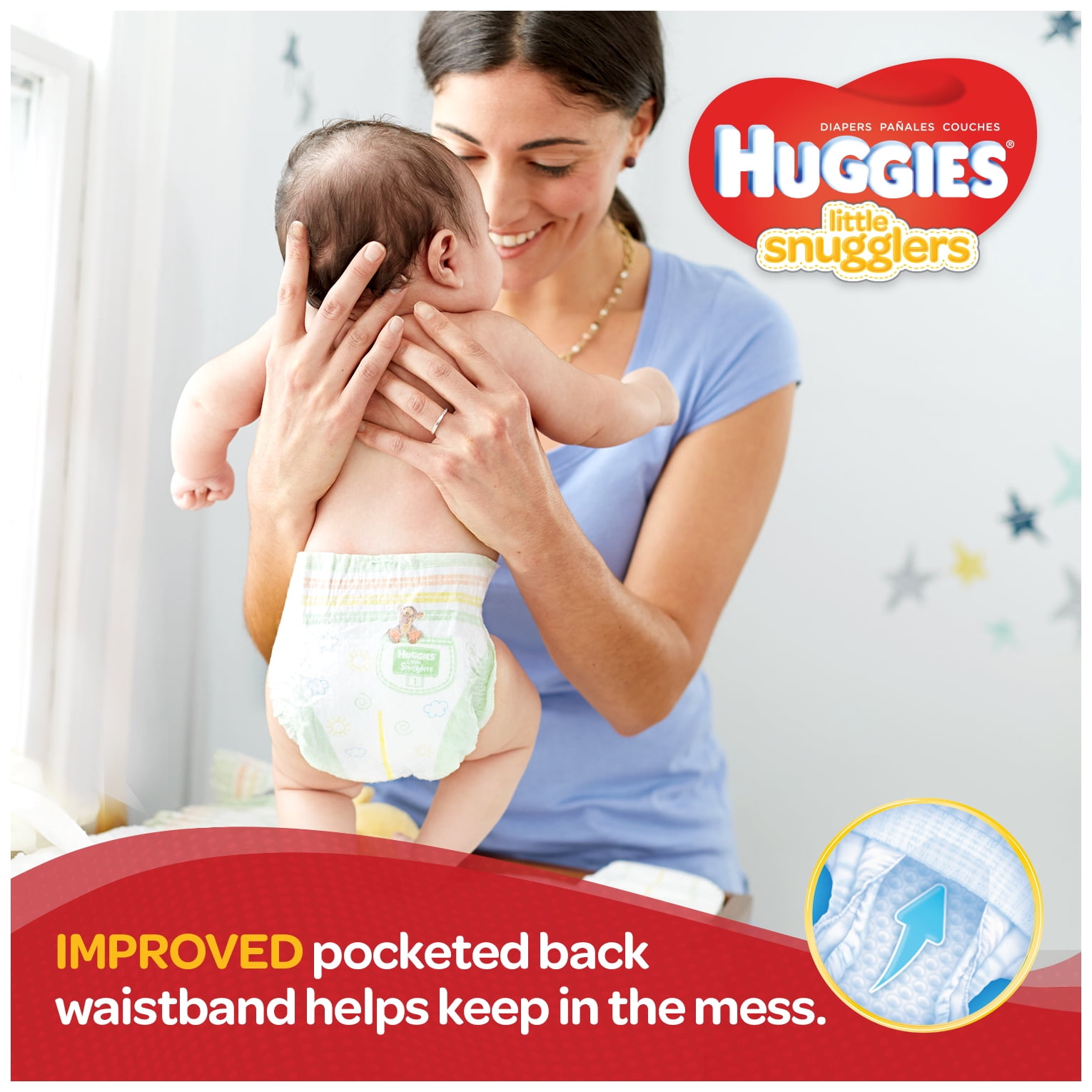HUGGIES Little Snugglers Diapers Size 1, 35 Diapers