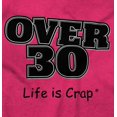 thumbnail image 2 of Over 30 Birthday Funny Ironic Novelty Plus Size Crewneck Graphic Tee Shirt Brisco Brands 2X, 2 of 5