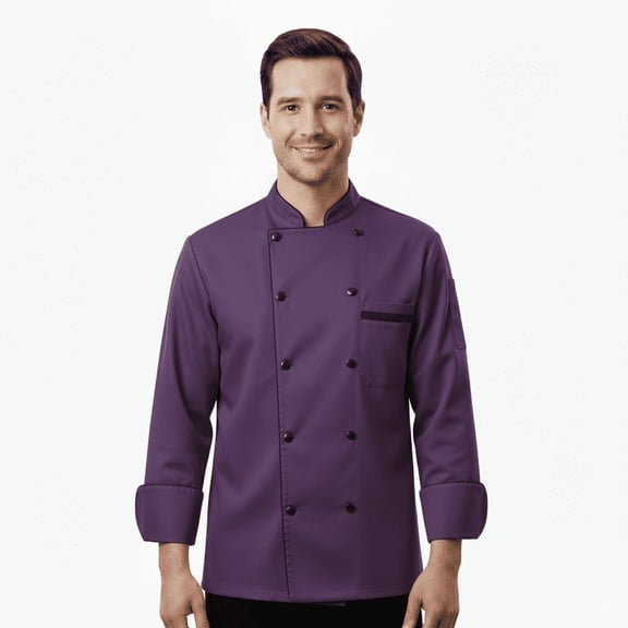 Men's multicolor 3/4 Sleeve Chef Coat Size (XS-6XL)