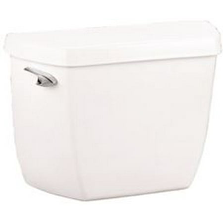 kohler highline classic toilet tank with left-hand lever, 1.0 gpf, white