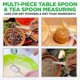 thumbnail image 2 of NutriChef Juego de cucharas medidoras de acero inoxidable – 6 piezas de cuchara medidora de metal de forma ovalada resistente para ingredientes secos o líquidos, juego de cucharadita y cucharada con m, 2 of 5