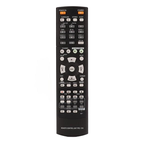 Mando a distancia para receptor AV, mando a distancia de repuesto para receptor de vídeo y sonido para Sherwood Prc 124 Rd 7503