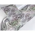 thumbnail image 3 of Abstract Bed Runner Set, Sketchy Style Surreal Roses Whirlpool Look Petals Vintage Concept, Decorative Bedding Scarf & a Pillow Sham for Hotels Homes, Twin, Dark Green Pale Lavender, by Ambesonne, 3 of 3