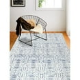 thumbnail image 6 of Bashian Verona Noland 5' x 7'6" Area Rug in Ivory and Blue, 6 of 6