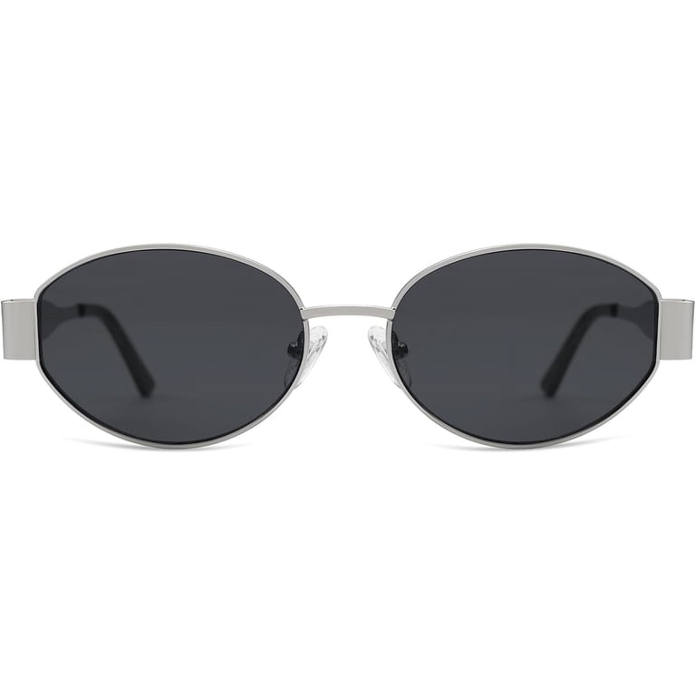Retro Oval Sunglasses Classic UV400 Protection Black Amazon.com: Plinvo Retro Oval Sunglasses for Women Small  main image 4