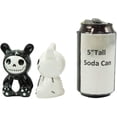 thumbnail image 3 of Ebros Furry Bones Bun Bun Rabbits Salt And Pepper Shakers Ceramic Set 3.5"H, 3 of 5
