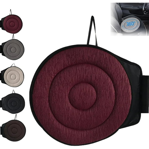 Cojín de asiento giratorio 360 para coche,Cojín de asiento giratorio beneficioso 360,Almohadilla de asiento de coche de espuma viscoelástica giratoria portátil,Cojín de asiento giratorio 360 grados So