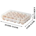 thumbnail image 3 of YuCaiWen Egg Container,24 Grid Plastic Egg Storage Box, Shockproof Leakproof Egg Holder for Refrigerator Camping Picnic Hiking Travel Outdoor, Portable Egg Carriage for Tray, 3 of 5