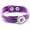 Purple, variant on Snap Jewelry Purple Leather Weave Bracelet with Adjustable 8.5 Inch Strap