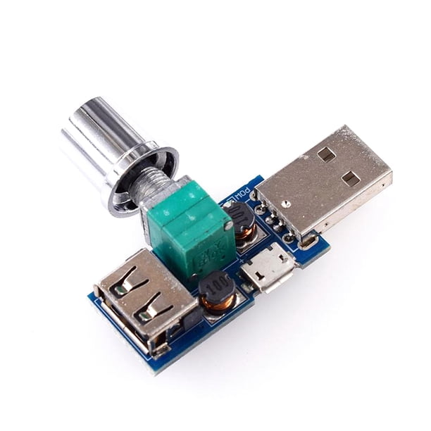 Matsuzay Regulador de módulo de ventilador USB de 5W, regulador de velocidad del viento, Mini controlador de 5V, accesorios electrónicos, molde de Electrónica miscelánea