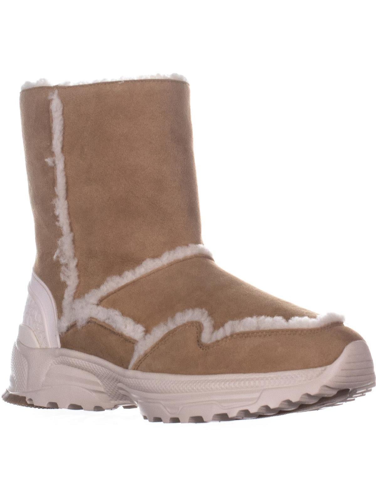 Coach Womens Coach Portia Mid Calf Winter Boots, Camel/Natural