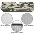 thumbnail image 6 of Yuyamidu Green Camo Windshield Sun Shade, Board Car Sunshade for Rubicon Sahara TJ JK JKU 2 & 4 Door-Blocks UV Rays Sun Visor Shield, 6 of 7