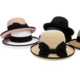 thumbnail image 6 of sususu Sun Protection Hat , Summer Accessories , Spring Hats for Women Stylish Summer Women's Wide Brim Raffia Sun Hat Featuring Adjustable Chin Strap For Beach Travel And Outdoor Sun Khaki, 6 of 6