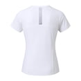 thumbnail image 6 of Active Tops Women Performance Short Sleeve Tee for ActiveLifestyle Breathable Everyday Workout Top Women’s Sportswear White L, 6 of 6