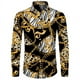 thumbnail image 3 of Camisa de manga larga con estampado 3D de cadena de flores doradas a la moda para hombre, ropa informal de diseñador de lujo para hombre, camisas con botones de solapa, 3 of 5
