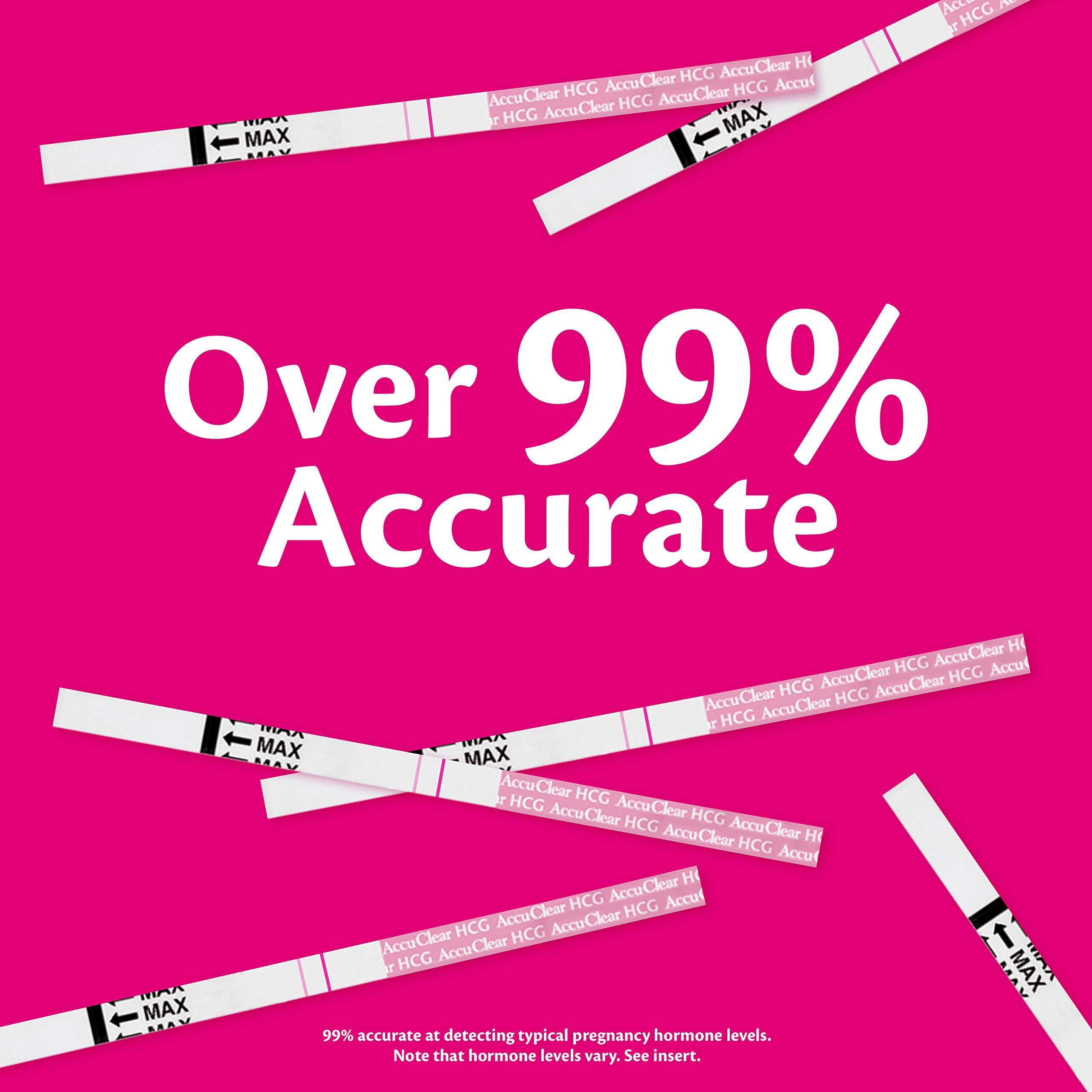  Accu-Clear Kit de predictor de tiras de prueba de ovulación –  Más de 99 Precisos1 LH, 50 unidades : Salud y Hogar