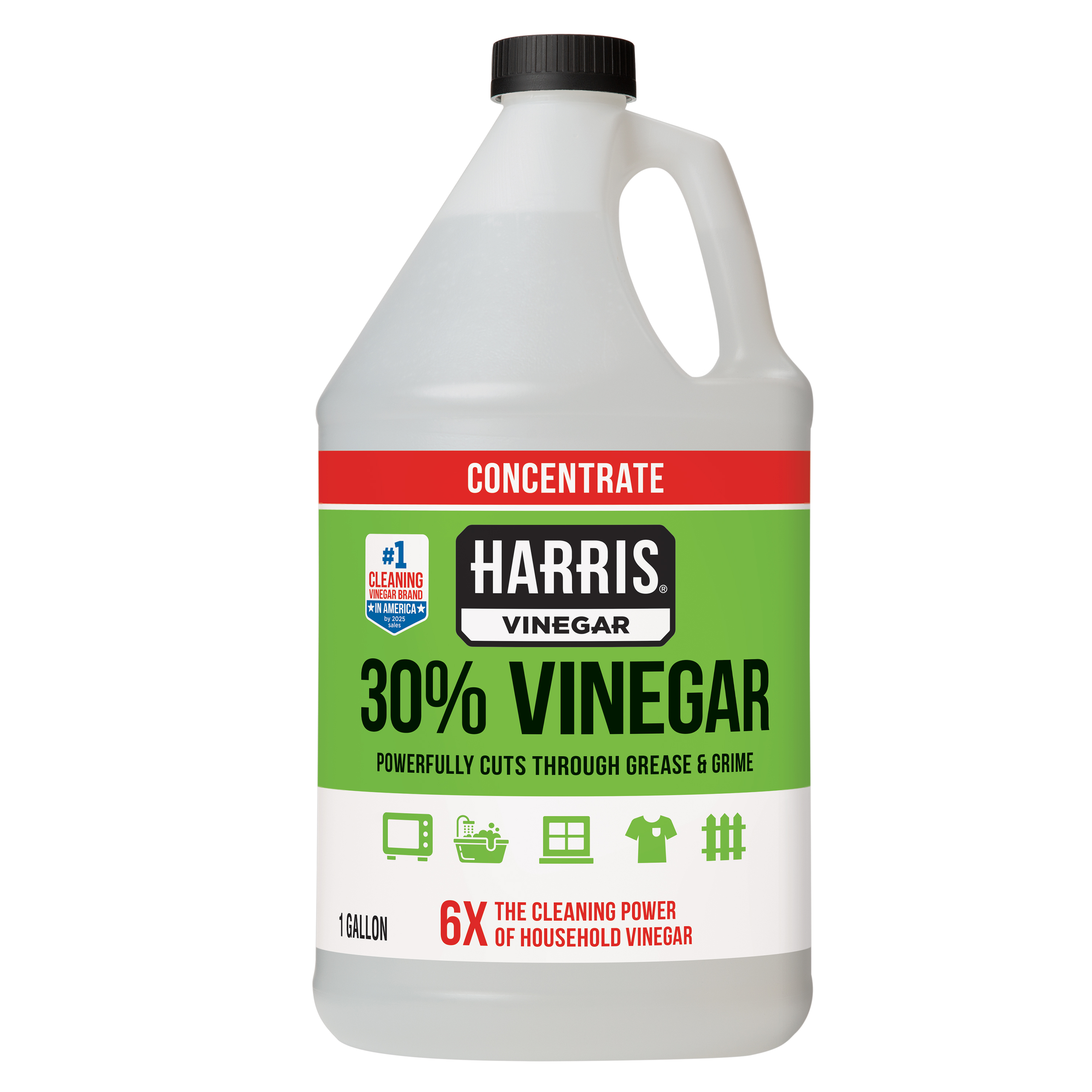 Harris 30% Concentrated Vinegar, Multi-Purpose Use for Home and Outdoor, 1 Gallon