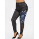 thumbnail image 1 of Jeggings Talla Extra Panel Encaje Copo de Nieve Rosegal Leggings de talla grande, 1 of 5