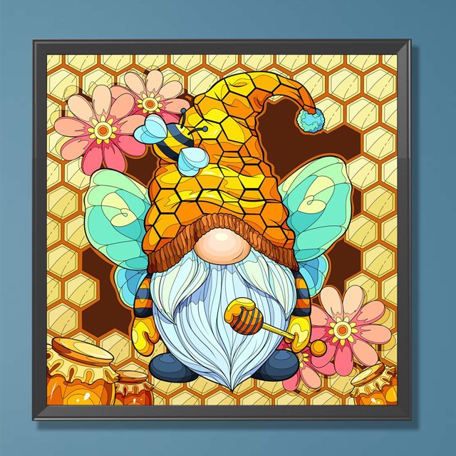 Cuadros Decorativos 5D DIY Full Round Drill Diamond Painting Goblin Kit Decoración del hogar Craft (K318) Wdftyju embutido en tela