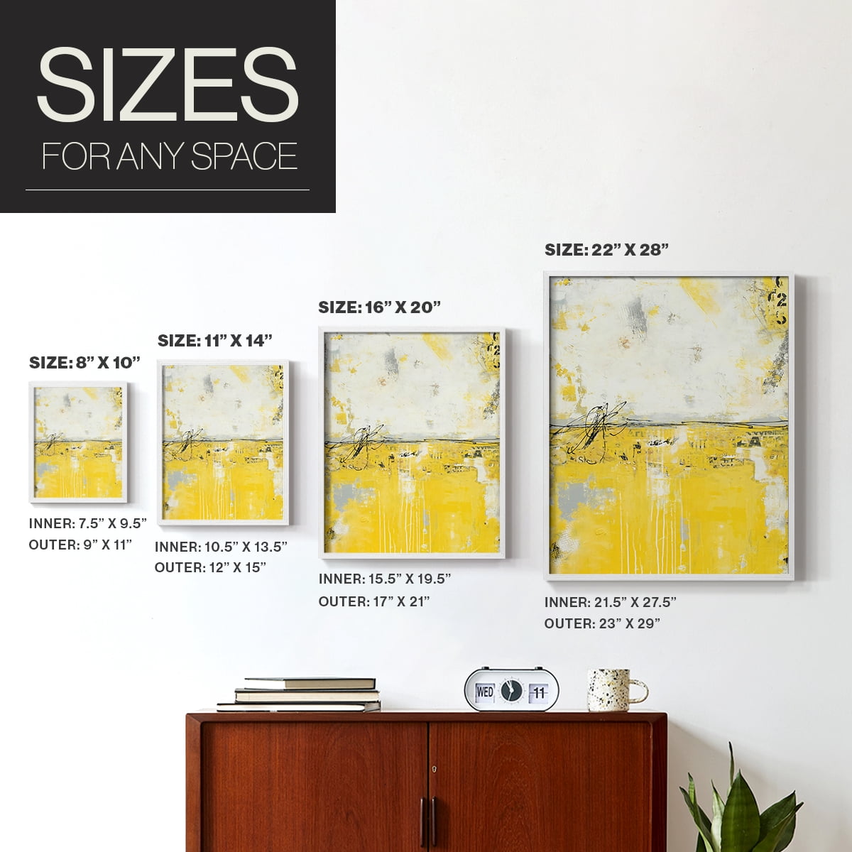 Yellow Bound Framed Print - Solid Wood in Single Picture Frame Solid Wood 2 Framed Print