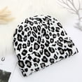thumbnail image 5 of Travelwant Women Men Winter Hats Leopard Print Cuffed Beanie Dome Double Layers Thick Knitted Soft Warm Slouchy Skull Ski Adult Cap Warm Stretchy Cap for Outdoor, 5 of 8