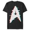 thumbnail image 1 of Men's Star Trek Glitch Academy Logo  Graphic Tee Black Small, 1 of 4