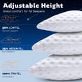 thumbnail image 2 of Almohada KUCEY de espuma viscoelástica ajustable y refrescante para quienes duermen de lado, 2 of 8