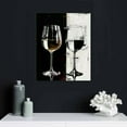 thumbnail image 5 of COMIO Kitchen Wall Art Wine Glass Black and White Wall Decor for Living Room Dining Room Modern Family Kitchen Bar Pictures Abstract Wine Cup Canvas Artworks Minimalist Paintings Home Decoration, 5 of 5