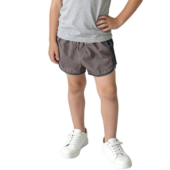 Boys Kids Cotton Casual Shorts Elastic Waistband Breathable Play Shorts for Kids 1-7 Years Gray,Size 2 T