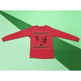 thumbnail image 5 of Old Glory Mens Ninja Ninjas Attack Ugly Christmas Sweater Long Sleeve T Shirt, 5 of 6