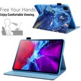 thumbnail image 3 of Dteck Case for iPad Pro 11-in. (M4) 2024 Release,Magnetic Leather Pattern Card Slots Wallet Smart Case Shockrpoof Rubber Kickstand Cover for iPad Pro 11" 2024,Blue Marble, 3 of 7