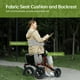 thumbnail image 4 of Andador todoterreno Real Relax con asiento, plegable y compacto, con ruedas no neumáticas de 30 cm y bolsa de almacenamiento, para personas mayores, color burdeos, 4 of 5