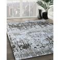 thumbnail image 3 of Ahgly Company Machine Washable Indoor Rectangle Industrial Modern Metallic Silver Gray Area Rugs, 7' x 10', 3 of 7