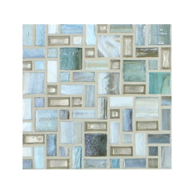 Npt COSVANCOUVER 1.05 Sq ft. Sheet Vancouver Glass Mosaic Tile