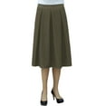 thumbnail image 6 of Women's Retro Pleated Ultrasoft Light Weight Denim Skirt, 6 of 6