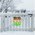 thumbnail image 5 of Eveokoki Ho Ho Ho Holiday Door Hanging Sign 12 inch Wooden Wall Sign, Rustic Holiday Wreath Decor for Front Door Porch Home Window Wall Farmhouse Decorations, 5 of 7