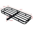 thumbnail image 2 of 53" Hitch Mount Cargo Carrier for SUV & Truck, 500LB Capacity Black Steel Rear Cargo Rack Fits 2" Receiver - Includes Hitch Pin, 2 of 11