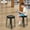 Black, variant on Stackable Set of 8 Stools,Upholstered Round Bar Stools with Foot Mat, Wooden Stacking Portable Stools, Multipurpose Chair for Home Breakfast Dining Kitchen Office Classroom, Multicolor
